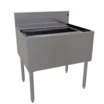 Glastender CBB-30R4-CP10 Underbar Ice Bin/Cocktail Unit, Stainless Steel, 30"W x 24"D with 4-Bottle Storage and 85 lbs. Ice Capacity