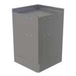 Glastender E-CIR-24/24 ELEVATION Underbar Inside Rectangle Corner