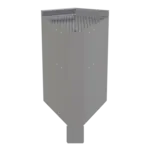Glastender E-CIW-45 ELEVATION Underbar Inside Wedge Corner Drainboard