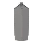 Glastender E-COW-30 ELEVATION Underbar Outside Wedge Corner
