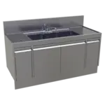 Glastender E-TS-60 Underbar Sink Unit, Compartment, , with and / - 600"W x 240"D