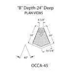 Glastender OCCA-45 Underbar Filler Strip