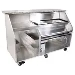 Glastender PBG72-12 Built-In Speed Rail Portable Bar