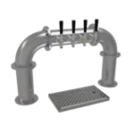 Glastender PP-4-SS Pipe Pass-Thru Draft Dispensing Tower