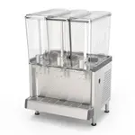 Grindmaster-Cecilware GRINDMASTER Beverage - Crathco® Simplicity® Bubbler® Pre-Mix Cold Beverage Dispenser, electric, triple agitator tall model, (3) 4.75 gallon clear plastic bowls, 35° to 41°F temperature range, 9" cup clearance, stainless steel base, 4" legs, 1/10 HP, 120v/60/1-ph, 8.5 amps, NEMA 5-15P, cULus, NSF, R290 refrigerantCS-3L-16-290