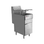 Grindmaster-Cecilware FMS705LP Cecilware® Pro 51 - 90 lb. Gas Floor Model Full Pot Fryer with Thermostatic Controls - 30,000 BTU
