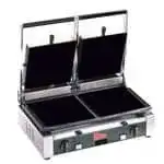 Grindmaster-Cecilware TSG2F Sandwich / Panini Grill, Dual, with 19-3/4"W x 10"D Smooth Cast Iron Cooking Surface - 240 Volts