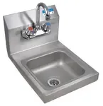 BK RESOURCES WARRANTY HAND SINK 12"X14.5" WITH FAUCET