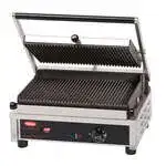 Hatco Hatco MCG14G Sandwich / Panini Grill, Single, with 14" Grooved Top & Bottom Cooking Surface - 120 Volts
