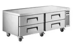 Hawk HJIIACFB-84 Chef Base Refrigerator Stainless Steel