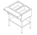 Hawk HJIIHFT-2-LP Hot Food Table