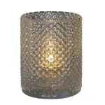 Hollowick 5321 Clear Knobby Glass Cylinder Votive Lamp