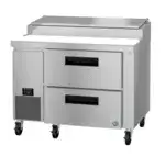 Hoshizaki PR46A-D2 46'' 2 Drawer Counter Height Refrigerated Pizza Prep Table