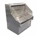 Howard-McCray R-OS35E-3 39.00'' White Horizontal Air Curtain Open Display Merchandiser with 3 Shelves