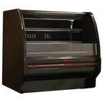 Howard-McCray SC-OD40E-6L-B-LED 75.00'' Black Horizontal Air Curtain Open Display Merchandiser with 2 Shelves