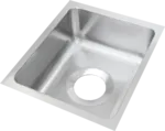 IMC/Teddy IS1818-103 16 Gauge Stainless Steel 18" x 18" x 10" 1 Compartment Drop-In Sink / Faucet Not Included