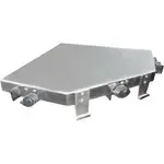 IMC/Teddy USHC NSF 18 Gauge Type 300 Stainless Steel Corner Utility Wall-Mounted Shelf - 16.00"W x 16"D