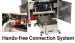 Imperial IFSSP650EUT (6) 50 lb. Fryers Electric Floor Fryer with Thermostatic Controls and Built-In Space Saver Filter System