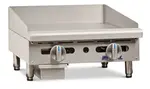 Imperial IMGA-2428 1 24'' Countertop Gas Griddle with Manual Controls - 60,000 BTU