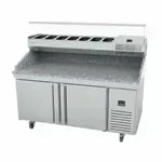 Infrico USA IRT-MR67-GTCOMBO 68.88'' Refrigerated Pizza Prep Table