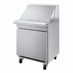 Infrico USA IRT-UC27P 27.75'' Refrigerated Sandwich / Salad Prep Table with