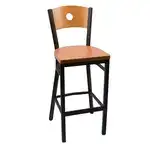 JMC Furniture CIRCLE SERIES CLEAR COAT BARSTOOL WOOD Bar Stool, Indoor