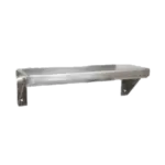 John Boos BHS5486 16 Gauge Type 300 Stainless Steel Wall-Mounted Shelf - 48.00"W x 5"D