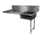 John Boos EDTS8-S30-50UCR-X Undercounter Dishtable