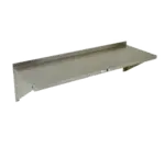 John Boos EWS8-1672 NSF 18 Gauge Type 430 Stainless Steel Wall-Mounted Shelf - 72.00"W x 16"D