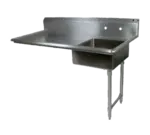 John Boos JDTS-20-50UCR-X Undercounter Dishtable