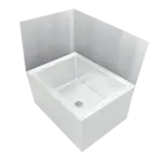 John Boos MSWC2016-27LR Mop Sink Wainscoting