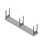 John Boos OSH16FK-2484-CM Ceiling Mount Overshelf