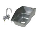 John Boos PB-DISINK101405-P-SSLR-X Pro-Bowl Type 300 Stainless Steel 10" x 14" x 5" 1 Compartment Drop-In Sink / Economy Gooseneck Faucet