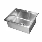 John Boos PB-DISINK282012-X Pro-Bowl Type 300 Stainless Steel 28" x 20" x 12" 1 Compartment Drop-In Sink / Faucet Not Included