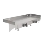 John Boos PB-MSS824-X 16 Gauge Type 300 Stainless Steel Utility Wall-Mounted Shelf - 8.00"W x 24"D