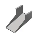 John Boos PRTSHF 18 Gauge Stainless Steel Solid Shelf - 15.50"W x 8.00"D