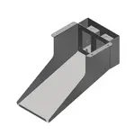 John Boos PRTSHF-B 18 Gauge Stainless Steel Solid Shelf - 18.00"W x 8.00"D