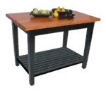John Boos RN-C6036-S Rouge et Noir Le Classique Table