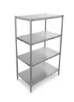 John Boos SUS-183072-4 Dry Storage Shelving Unit  30"W x 18"D x 72"H