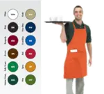 John Ritzenthaler Company 601BAC-WH Chef Revival® Bib Apron
