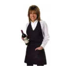 John Ritzenthaler Company VNA3840-BK Chef Revival® Tuxedo/V-Neck Apron
