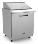 Kelvinator Commercial KCHMT29.12 27.88'' 1 Door Mega Top Refrigerated Sandwich / Salad Prep Table