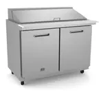 Kelvinator Commercial KCHMT48.18 48.25'' 2 Door Mega Top Refrigerated Sandwich / Salad Prep Table