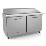 Kelvinator Commercial KCHMT60.24 61.25'' 2 Door Mega Top Refrigerated Sandwich / Salad Prep Table