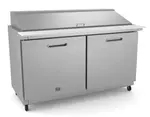 Kelvinator Commercial KCHMT60.24 61.25'' 2 Door Mega Top Refrigerated Sandwich / Salad Prep Table