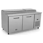 Kelvinator Commercial KCHPT72.9 70.81'' 2 Door Refrigerated Pizza Prep Table