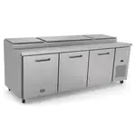 Kelvinator Commercial KCHPT92.12 94.19'' 3 Door Refrigerated Pizza Prep Table
