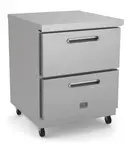 Kelvinator Commercial KCHUC27.2DR 27.81'' 1 Section Undercounter Refrigerator with 2 Drawers and Compressor
