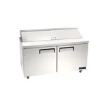 Kool-It KIN48SP-HC 46.80'' Refrigerated Sandwich / Salad Prep Table with