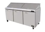 Kool-It - Signature KSTM-72-3 Mega Top Refrigerated Sandwich / Salad Prep Table
